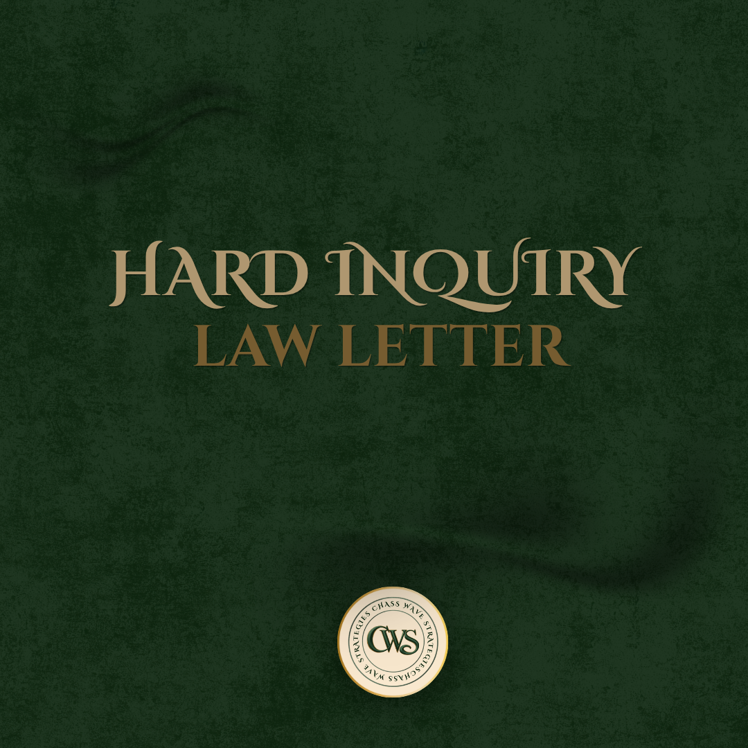 Hard Inquiry Law Letter